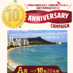 【1月31日まで】誰でも参加OK！ハワイ旅行が当たるかも？ドコモオンラインショップ『10th Anniversaryキャンペーン』で豪華景品が当たる懸賞に参加する方法