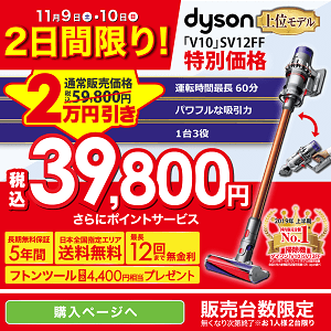 Dyson Cyclone V10 Fluffy SV12FF＋ 