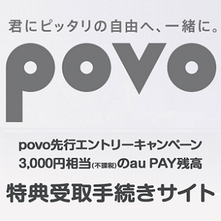 Povo先行エントリーキャンペーン のau Pay残高の獲得の手続き 申込み方法 条件や注意点 対象の人は7月31日までの申請を絶対にお忘れなく 使い方 方法まとめサイト Usedoor