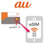 【au】物理SIMカード⇒eSIMに切り替える方法 – 契約済の既存回線のSIMをオンラインでeSIMに切り替えてみた。注意点、手数料など