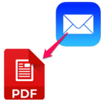 iPhone単体でメールをPDFファイルに変換・保存する方法