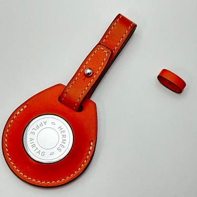 AirTag Hermèsキーリング – オレンジ airtag-hermes-keyring-repair-