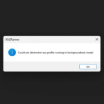 【Windows】起動時にXULRunner『Could not determine any profile running in backgroundtask mode!』と表示された時の対処方法 – Firefox警告