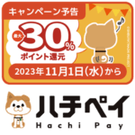 【激アツ】渋谷区がハチペイ最大30%ポイント還元キャンペーンを2023年11月に開催。ハチペイ1周年&ハチ公生誕100年記念で超おトク。渋谷区民以外でも利用OK＆対象店舗が凄い！