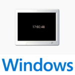 【Windows】時刻のみを表示するスクリーンセーバーの設定方法 – PCを未使用時はディスプレイが時計に