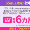 楽天モバイル、20GBまで実質6カ月無料の「敬老キャンペーン」を開始