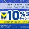 「東京ポイント」をVポイントに交換＆VポイントPayアプリ利用でもれなく10％還元
