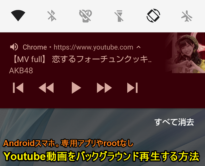 再生 youtube バック グラウンド