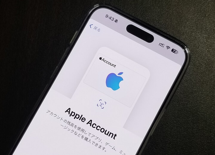 Apple Payのウォレットに「Apple Account」を追加、登録する方法