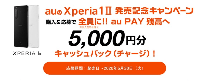 Xperia 1 II発売記念キャンペーン