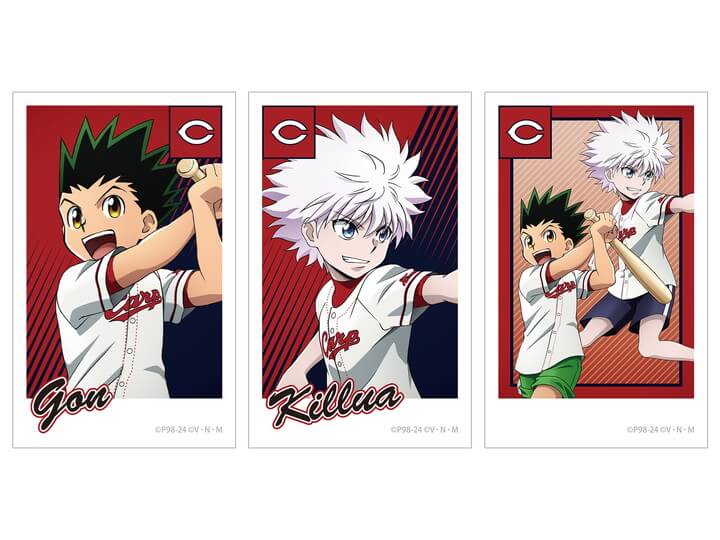 HUNTER×HUNTER プロ野球 コラボ 描き下ろし ゴン&キルア インスタントカメラ風イラストカード3枚セット