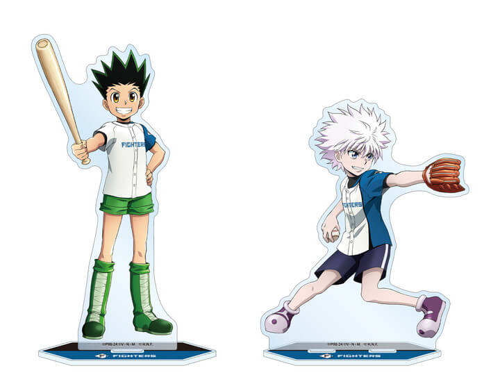 HUNTER×HUNTER プロ野球 コラボ 描き下ろし ゴン&キルア BIGアクリルスタンドセット