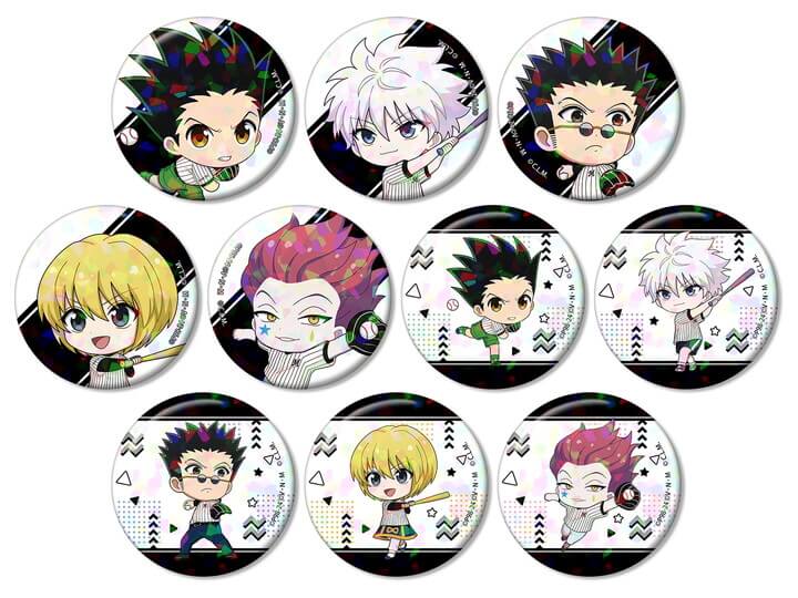 HUNTER×HUNTER プロ野球 コラボ トレーディング ちびキャラ ホログラム缶バッジ