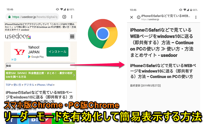 Chromeリーダーモード