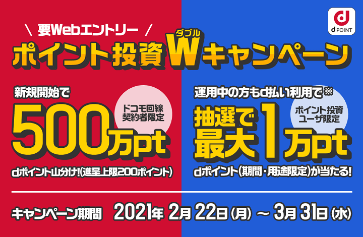 dポイント投資 運用実績