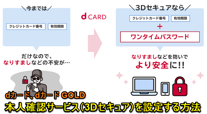 dカード GOLDネットショッピング本人確認3Dセキュア