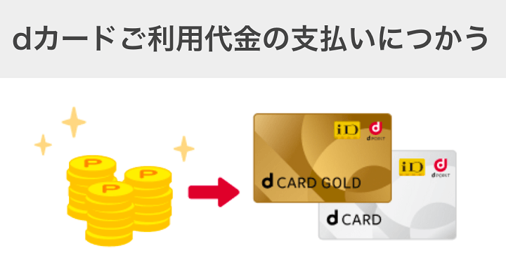 dポイントをdカードやiDの利用代金に充当する方法