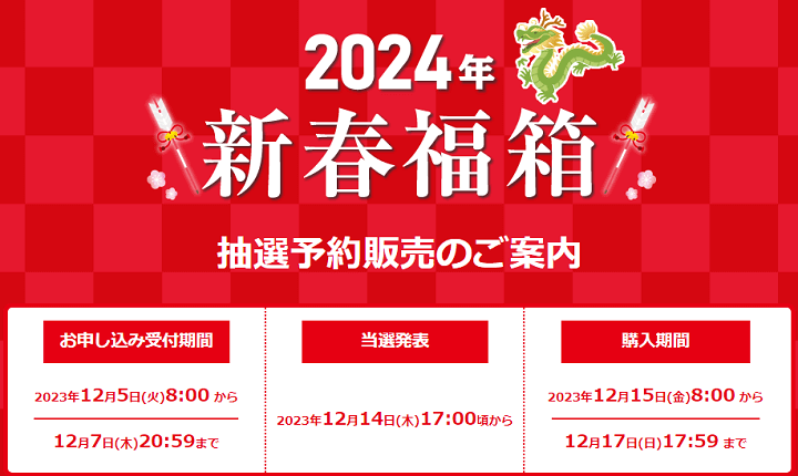 ビックカメラ福袋2023 新春福箱