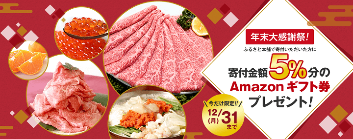 ふるさと納税ふるなびAmazonギフト券
