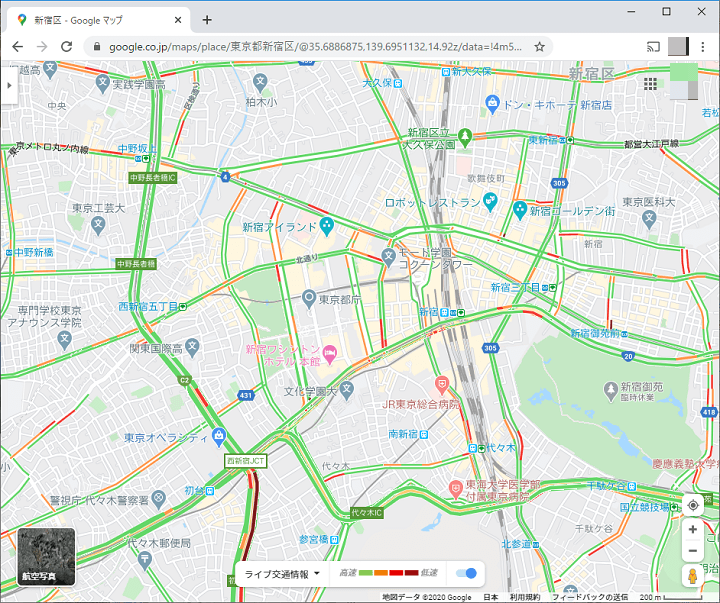 GoogleMap渋滞情報表示