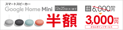 Google Home Mini 半額