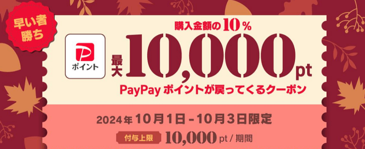 Google Playで使えるPayPayポイント最大10%付与クーポン