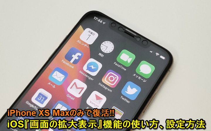 復活 Iphoneの 画面の拡大表示 の使い方 Xs Max限定で使える機能 Xrでも使える 使い方 方法まとめサイト Usedoor