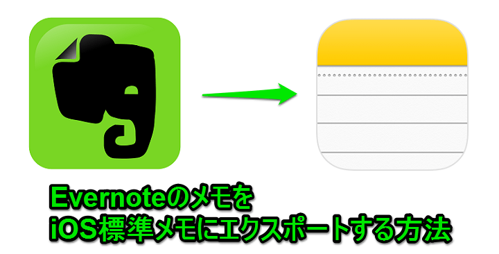 Evernoteに保存しているメモをios標準メモアプリに書き出してエクスポートする方法 使い方 方法まとめサイト Usedoor