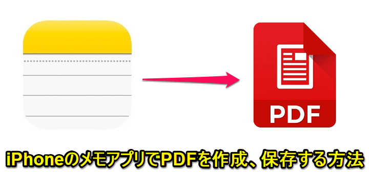 iPhoneメモアプリPDF化