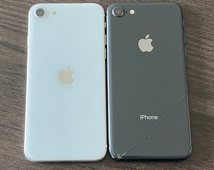 iPhone SE（第2世代）iPhone 8との外観比較