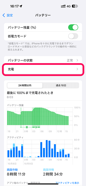 iPhone バッテリーの充電上限（80％～100％）を設定する方法