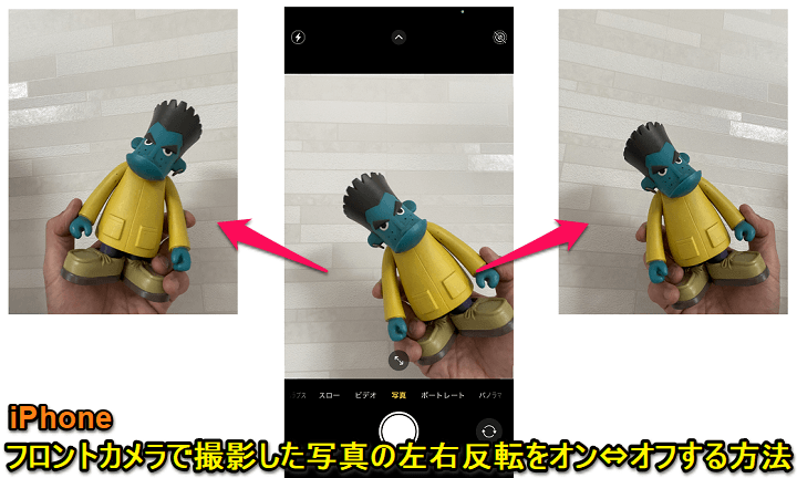 Iphone フロントカメラで撮影した写真の左右反転をオン オフする方法 使い方 方法まとめサイト Usedoor