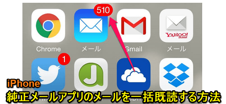 Iphone メールを一括で既読にする方法 標準メールアプリは一括で既読 フラグ 迷惑メールに移動することもできる 使い方 方法まとめサイト Usedoor