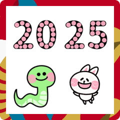 らくがきうさちゃん4冬☆年末年始2025