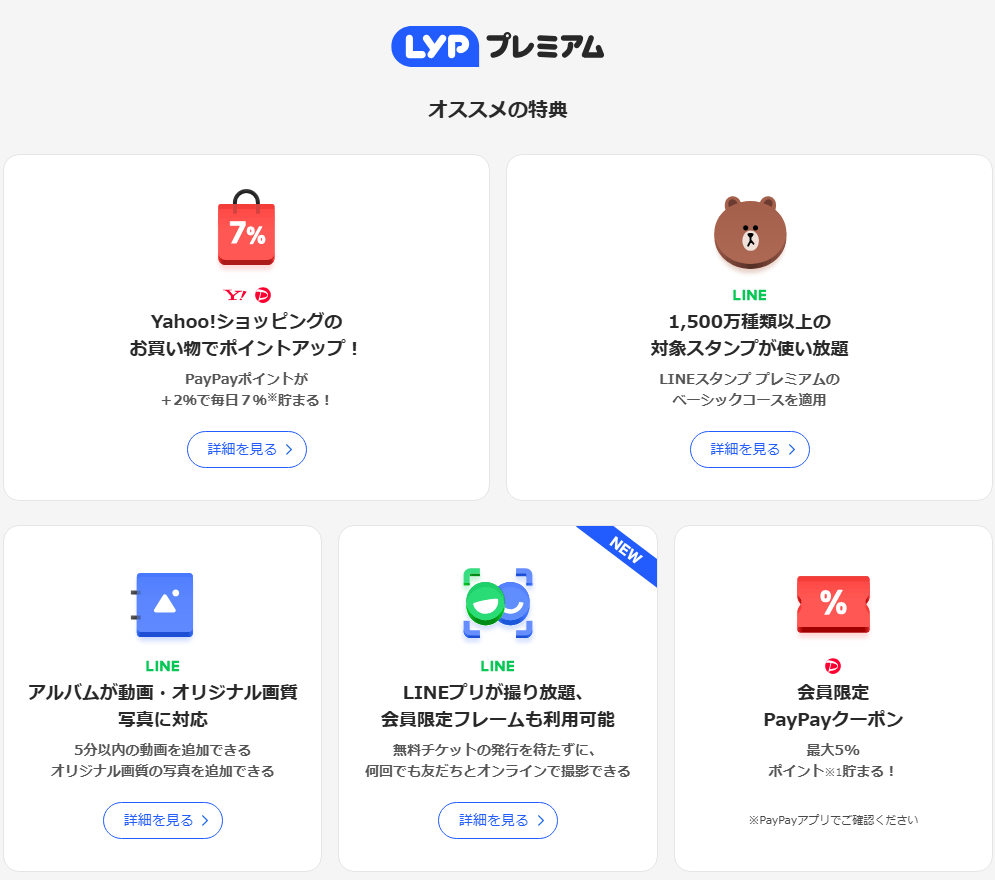 LYPプレミアム 特典