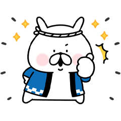 LINE無料スタンプ chocoZAP×ゆるうさぎ