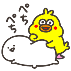 LINE無料スタンプ 【動く！】ほっこりお文具さん×ポインコ