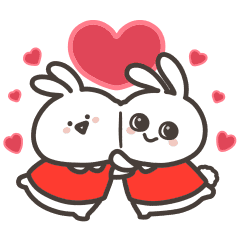 LINE無料スタンプ 西松屋 ミミちゃん×お文具さん