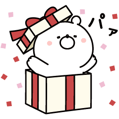 LINE無料スタンプ 【無料】ガーリーくまさん×LINEギフト