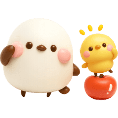 LINE無料スタンプ シマエナガ♡秋の日常＆やさしい敬語