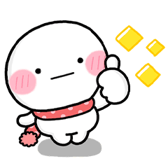 LINE無料スタンプ 冬＆年末年始のやさしい敬語♡しろまる