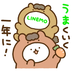 LINE無料スタンプ 【無料】ねことくろねこ×LINEMO