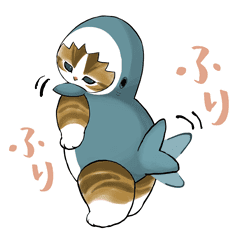 LINE無料スタンプ 毎日使える♪サメにゃん