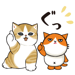 LINE無料スタンプ 【無料】mofusand×ふてニャン♪