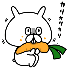 LINE無料スタンプ 毎日使える！ゆるうさぎ×dポイントクラブ