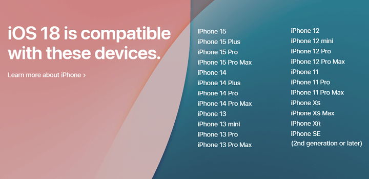 AppleがiOS 18を発表。アップデートに対応する機種は？