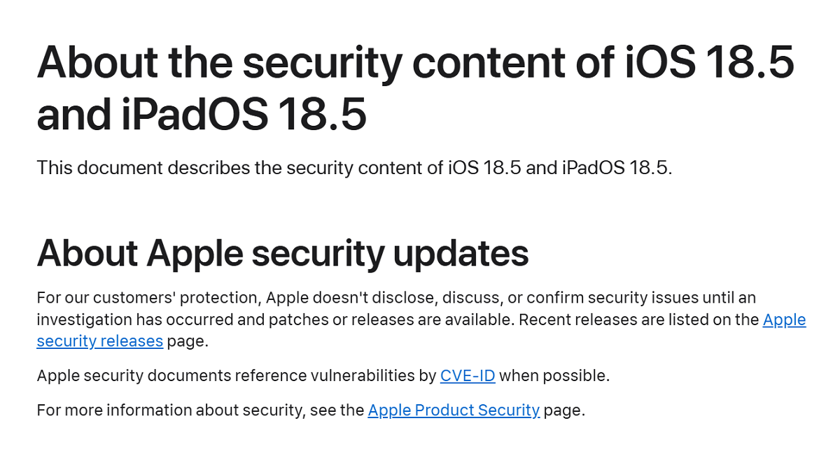 AppleがiPhone 16eで通信が傍受される可能性がある不具合をiOS 18.5で修正したことを発表