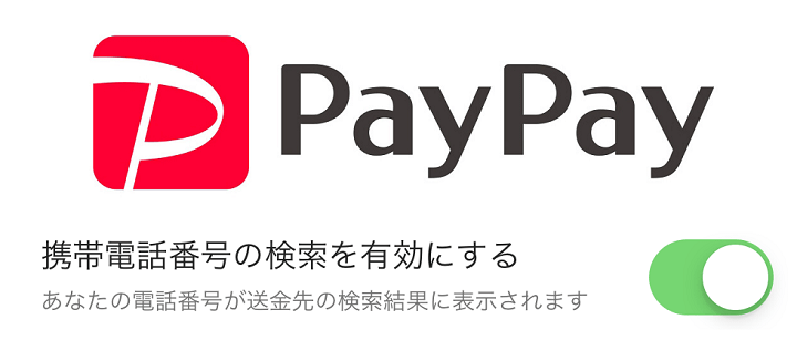 PayPay電話番号検索拒否