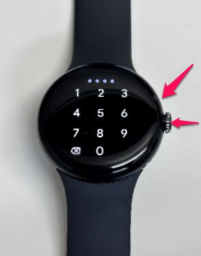 Google Pixel Watch 強制再起動する方法