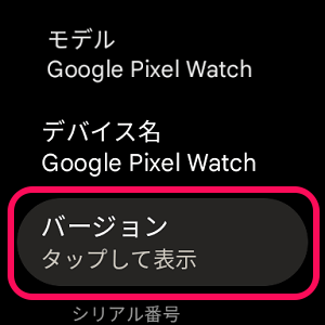 Google Pixel Watch OS・ソフトウエアアップデート